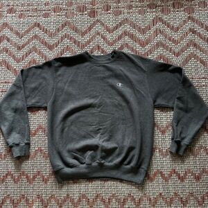 Champion | Woman's Eco Authentic Charcoal Heather Grey Crewneck Sweatshirt, M